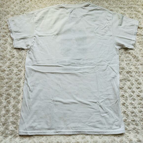 Gildan White Dry Blend Cotton Campus Alumni Tee Shirt Size Medium - Picture 4 of 4